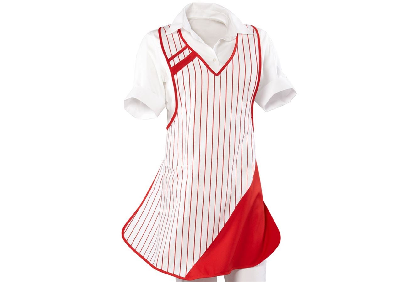 Topics: Ladies' apron Ariane + white/red