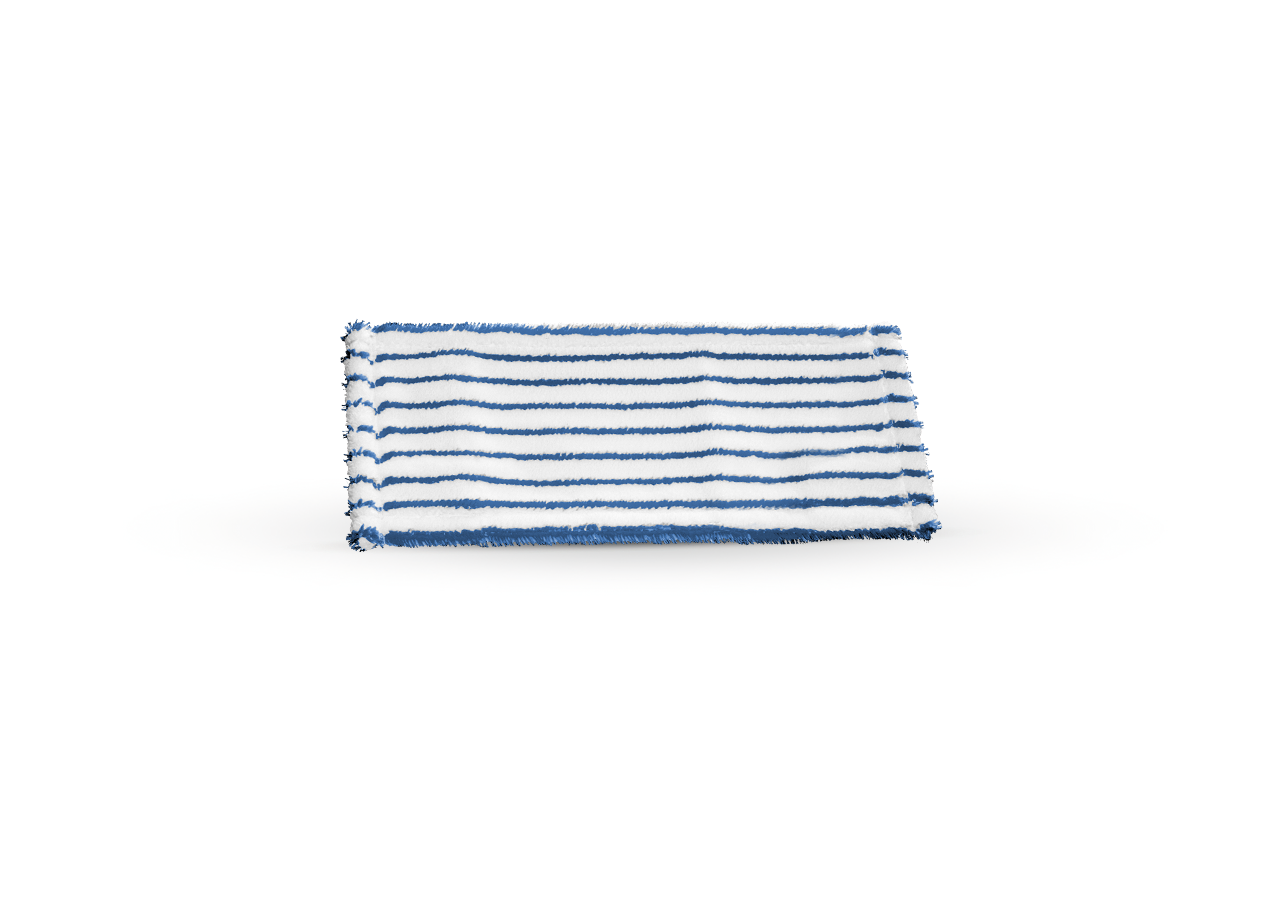 Cloths: Microfibre bristle mop soft + white/blue