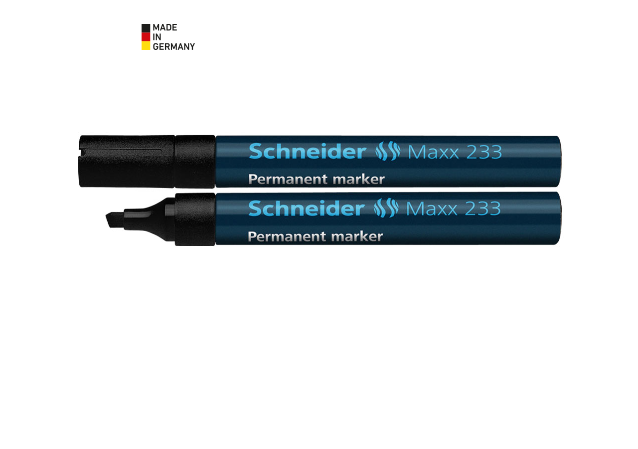 Writing | Correcting: Schneider Permanent Markers + black