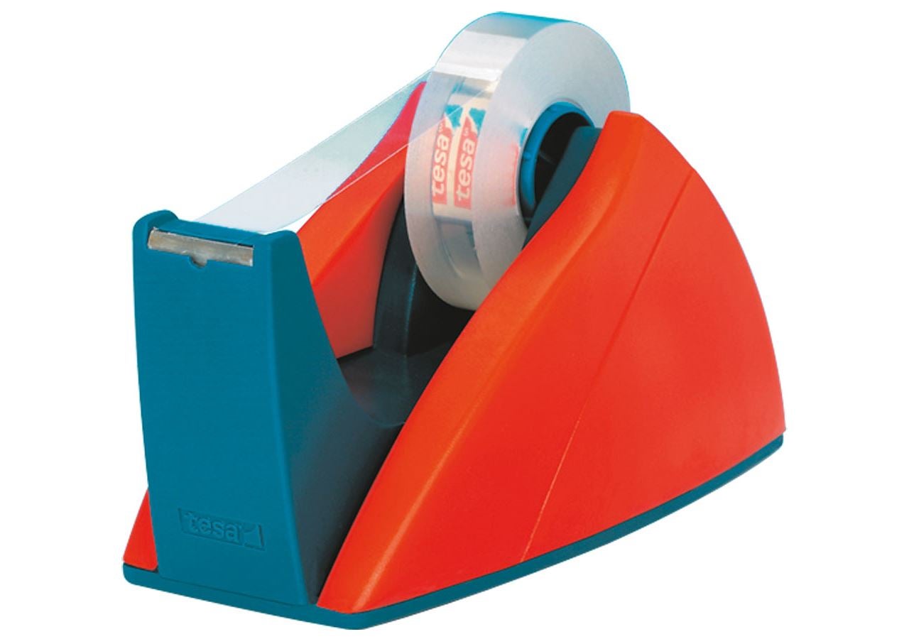 Desk accessories: tesa Desktop Easy Cut Tape Dispensers + red/blue