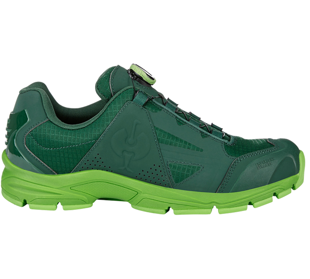 O1: O1 Work shoes e.s. Corvids II low + green/seagreen