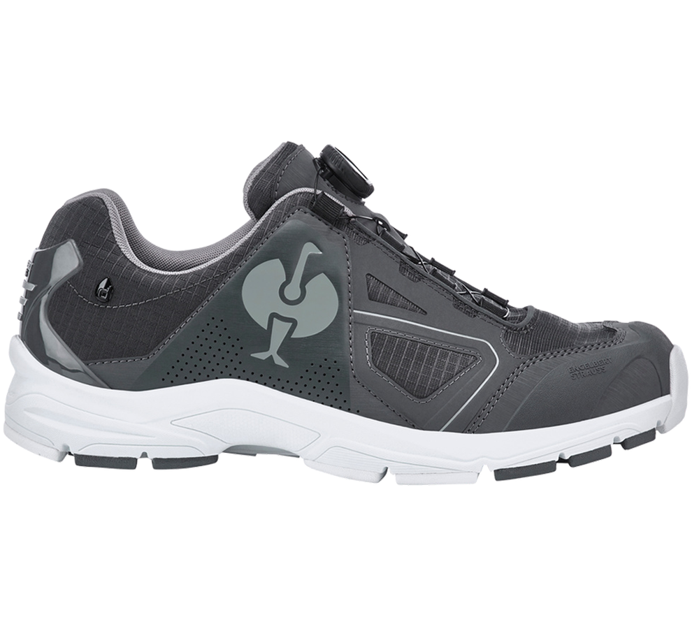 Footwear: O2 Work shoes e.s. Minkar II + carbongrey/white