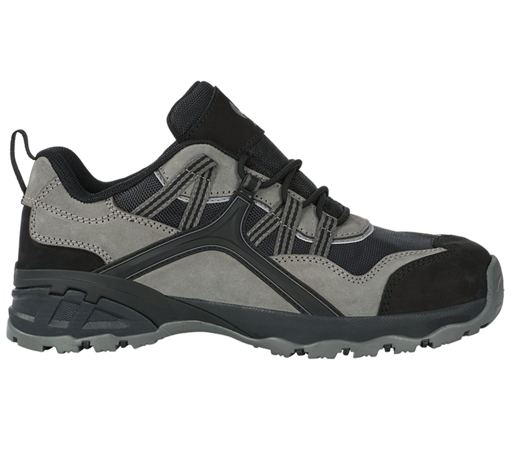 Safety Trainers: e.s. S1 Safety shoes Pallas low + cement/black