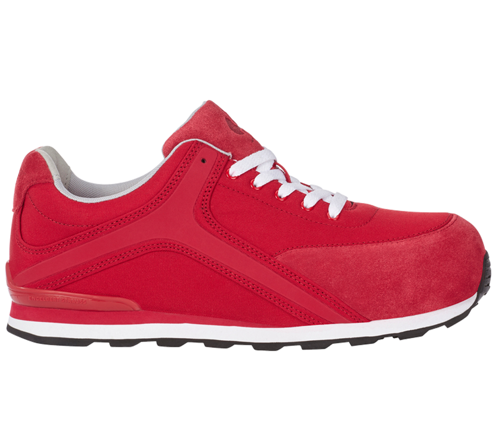 Safety Trainers: e.s. S1P Safety shoes Sutur + fiery red