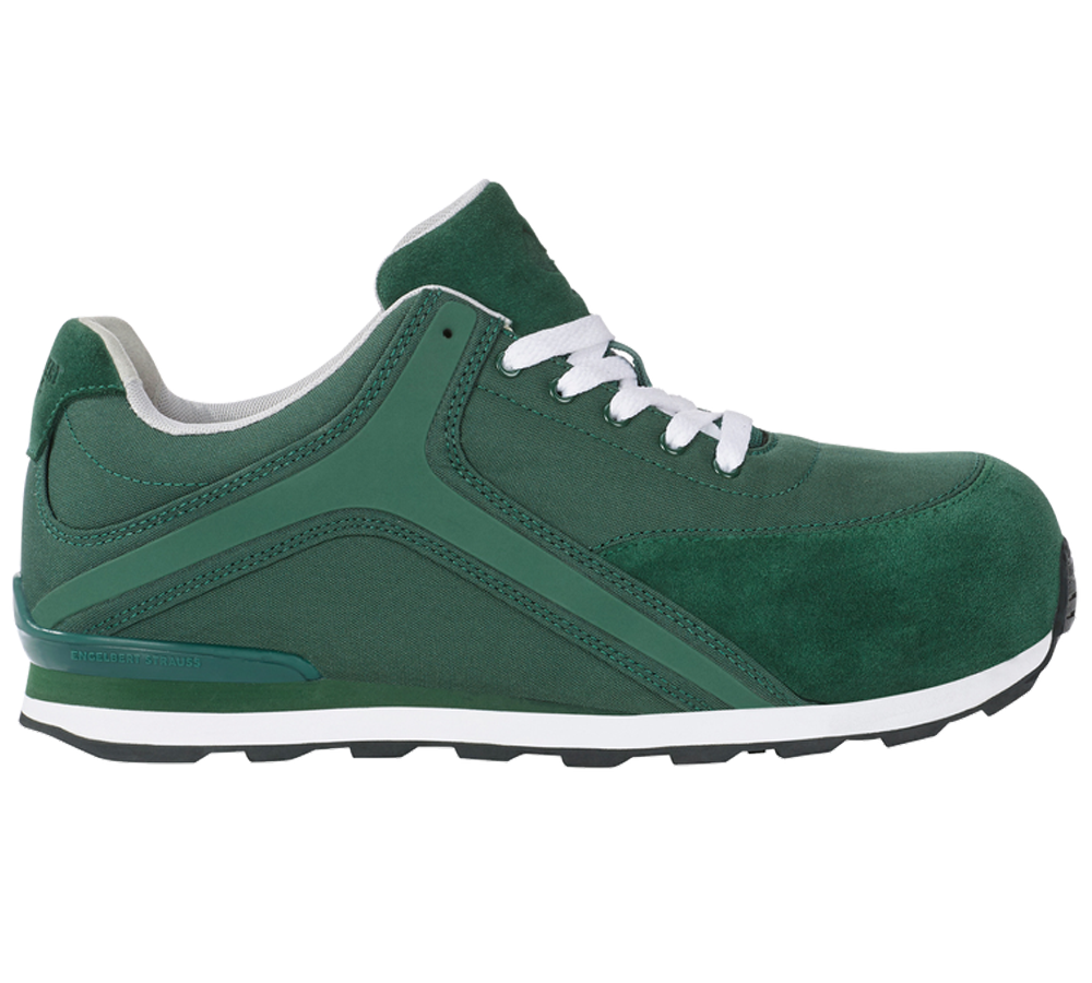 Safety Trainers: e.s. S1P Safety shoes Sutur + green