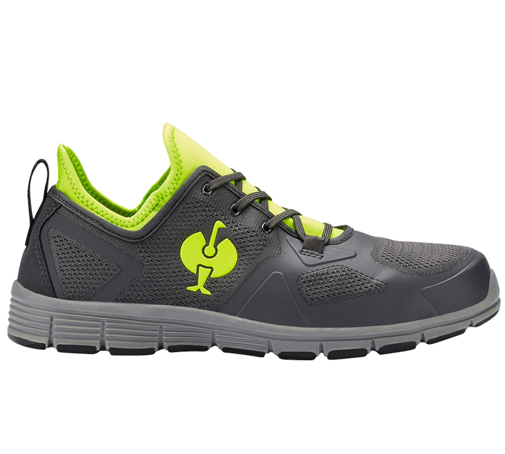 Safety Trainers: S1 Safety shoes e.s. Manda + anthracite/high-vis yellow