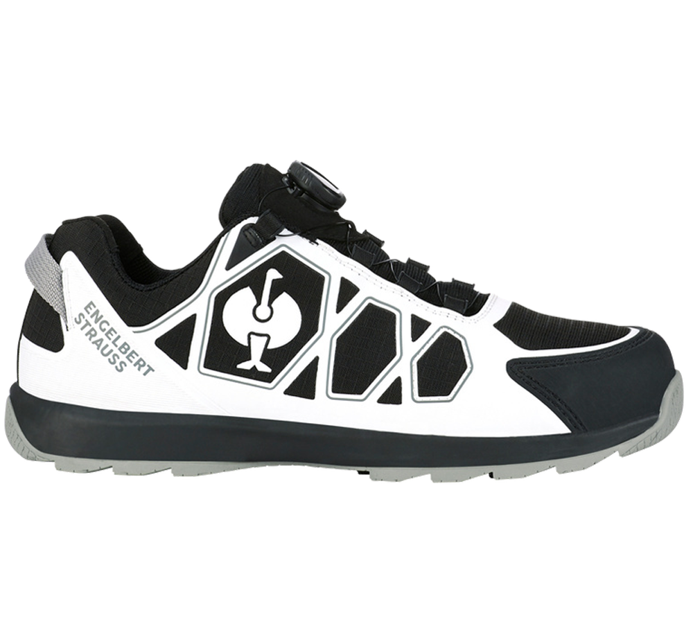 Safety Trainers: S1 Safety shoes e.s. Baham II low + black/white