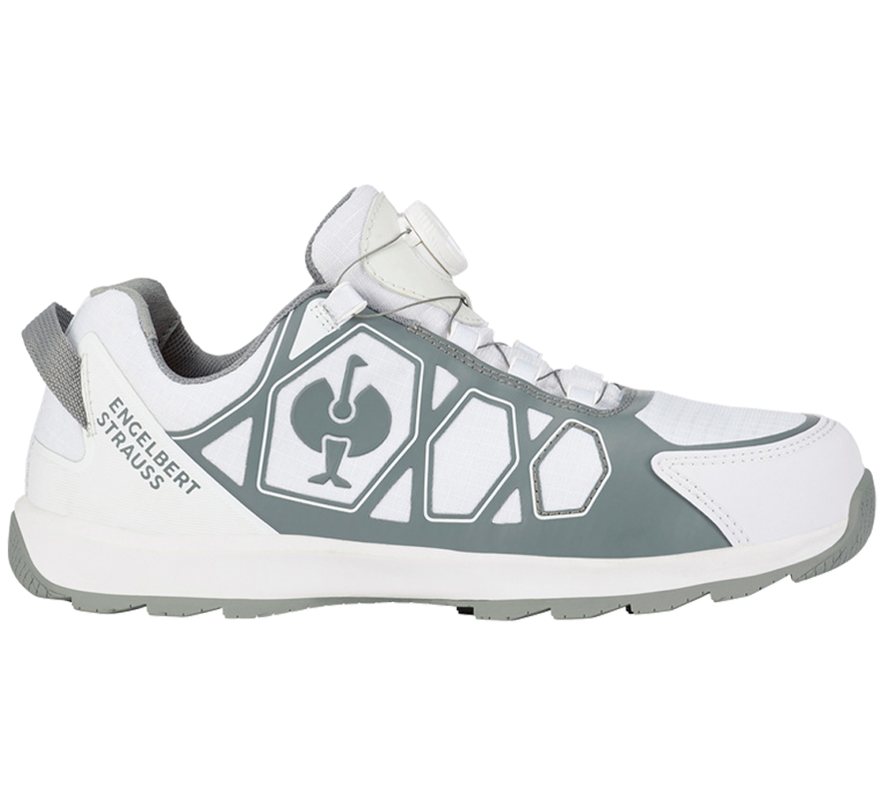 Safety Trainers: S1 Safety shoes e.s. Baham II low + white/platinum
