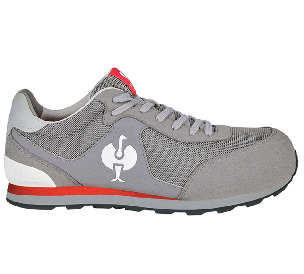 Safety Trainers: S1 Safety shoes e.s. Sirius II + lightgrey/white/red