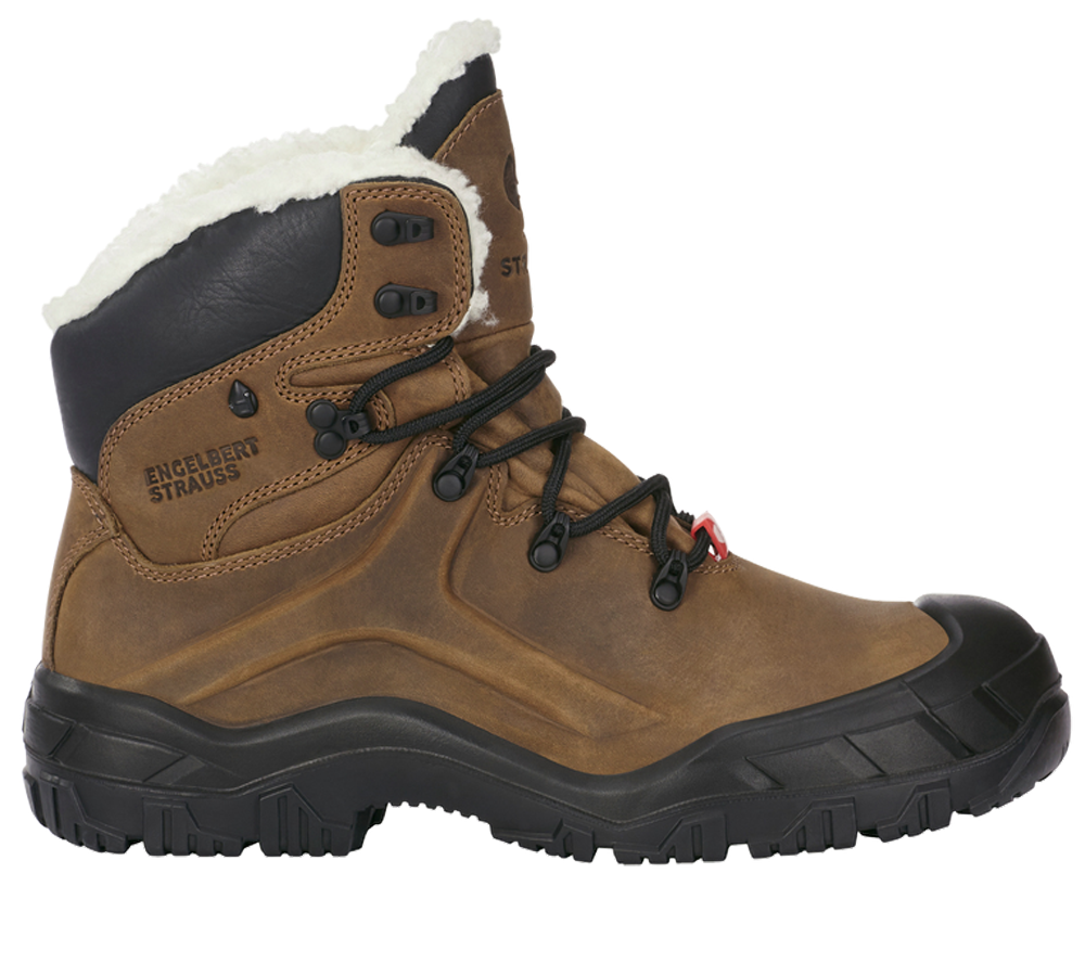 Roofer / Crafts_Footwear: S3 Safety boots e.s. Okomu mid + brown