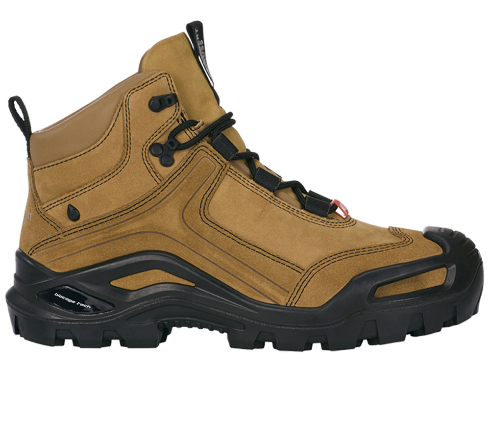 Safety Trainers: e.s. S3 Safety boots Nembus mid + walnut