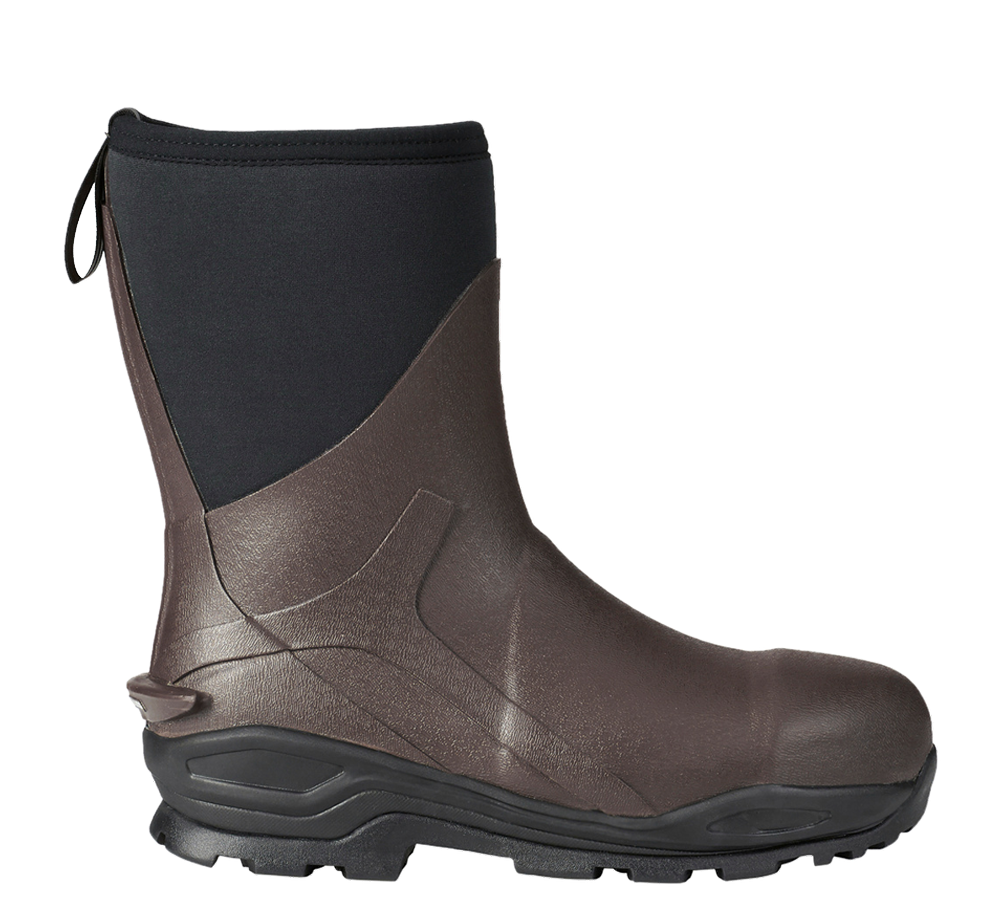 e.s. S5 Neoprene safety boots Kore high chestnut/black | Strauss