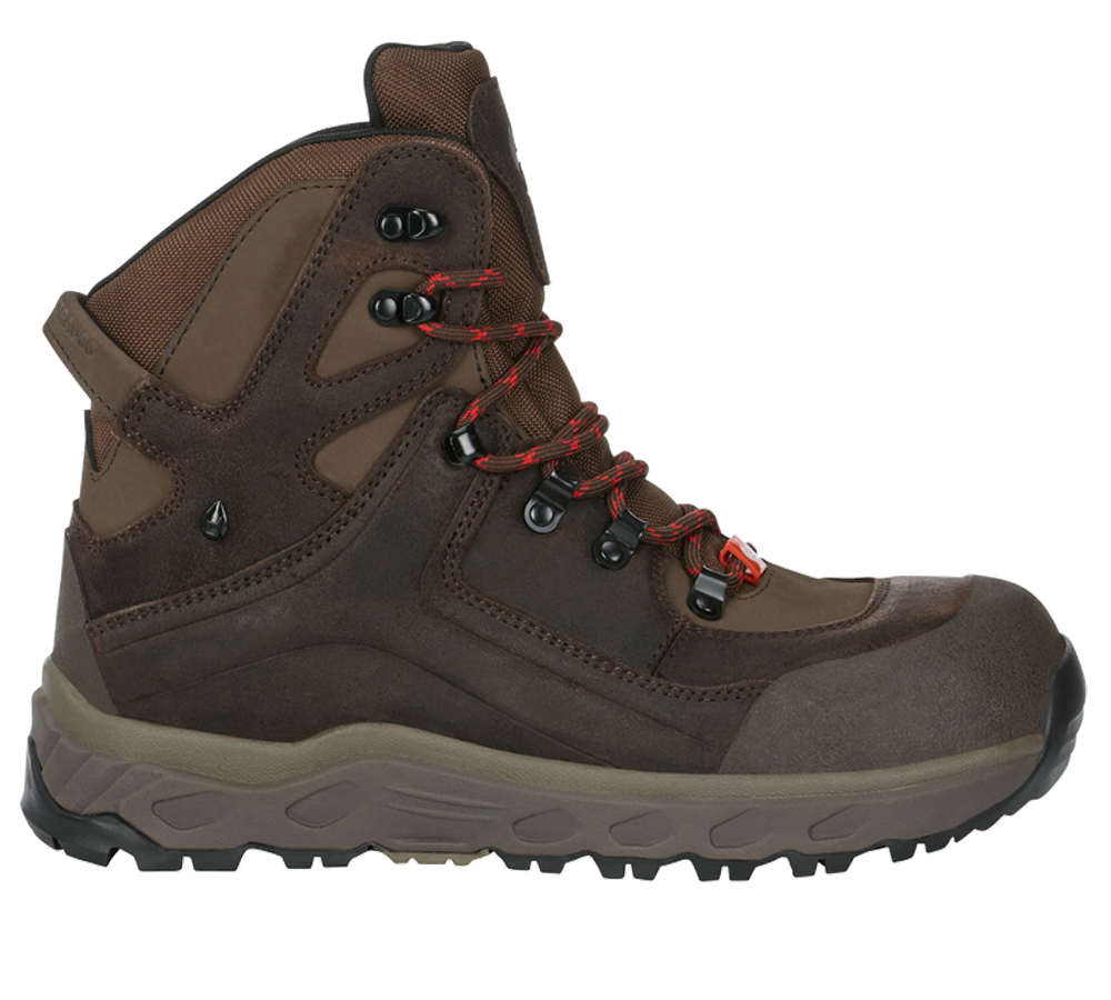 S3: S7S Safety boots e.s. Siom-x12 mid + chestnut/hazelnut