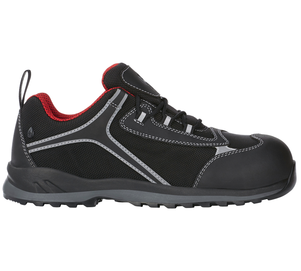 S3: e.s. S3 Safety shoes Zahnia low + black/red