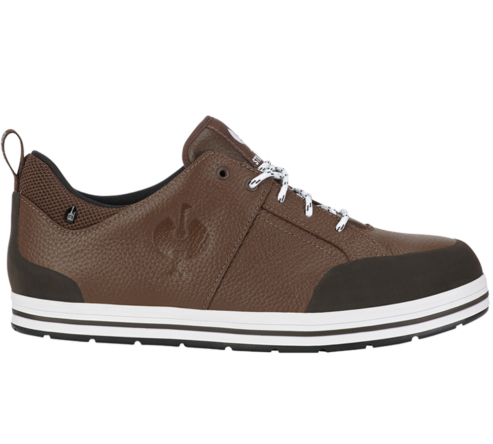 Safety Trainers: S3 Safety shoes e.s. Spes II low + chestnut