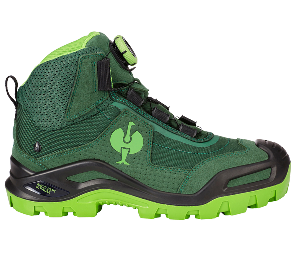 S3: S3 Safety boots e.s. Kastra II mid + green/seagreen