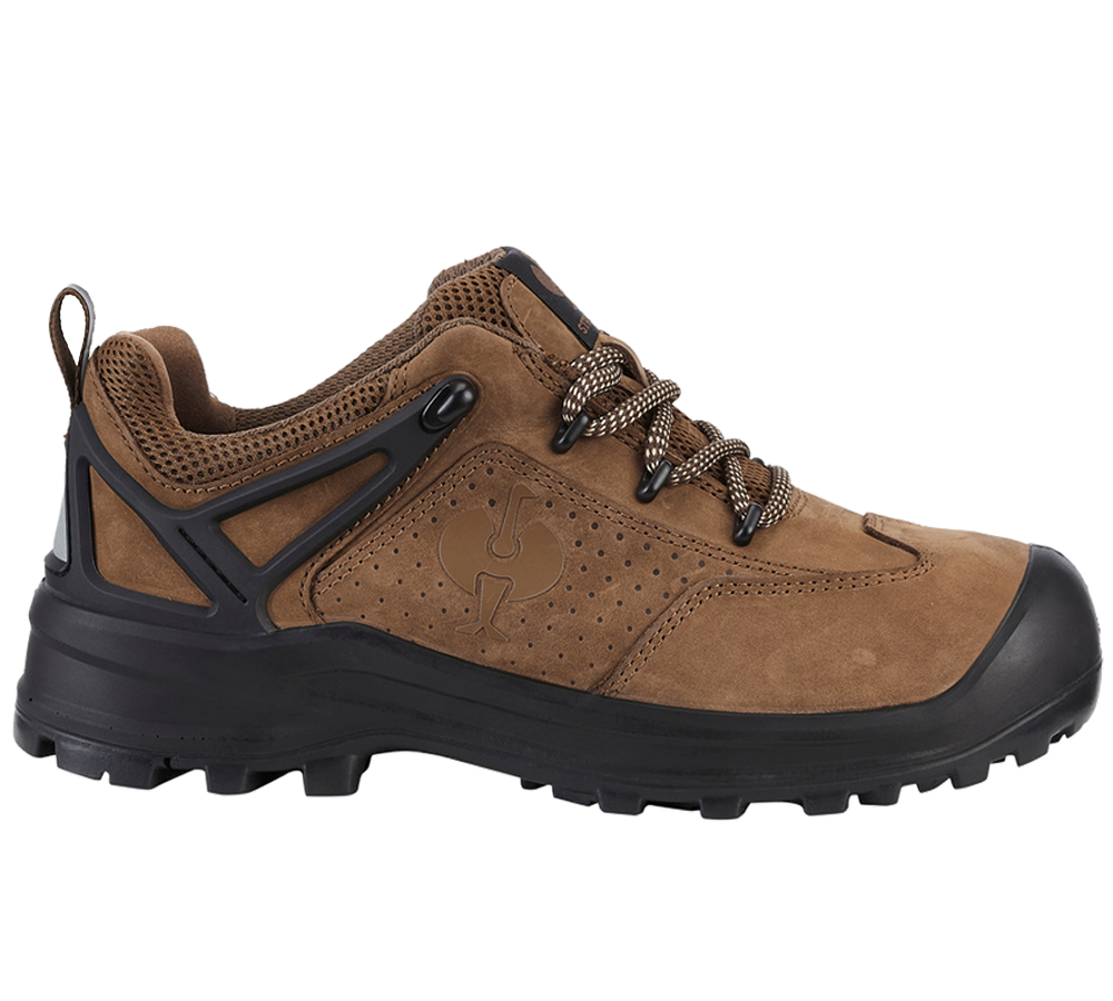 Safety Trainers: S3 Safety boots e.s. Kasanka low + brown