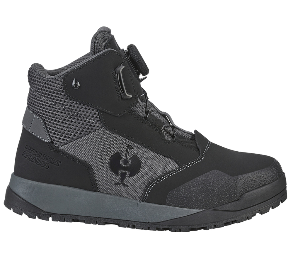 Safety Trainers: S7 Safety boots e.s. Murcia mid + carbongrey/black