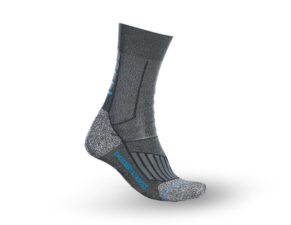 Socks: e.s. Allround functional socks cool/high + dark grey melange