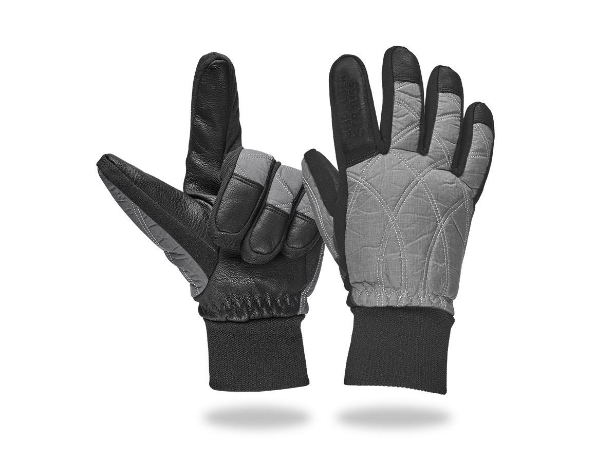 Hybrid: e.s. Winter gloves Hybrid Ice + graphite melange