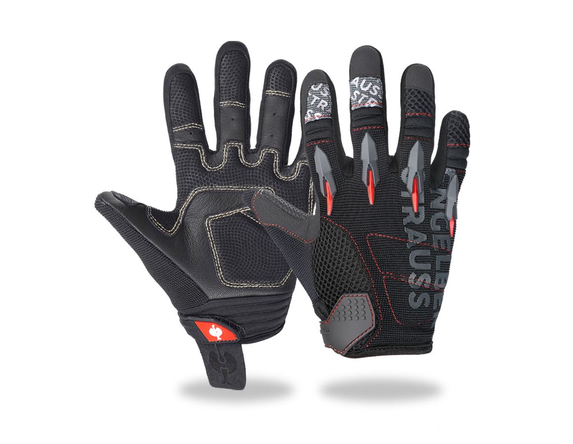 Hybrid: e.s. Mechanic's gloves Viper + black/red
