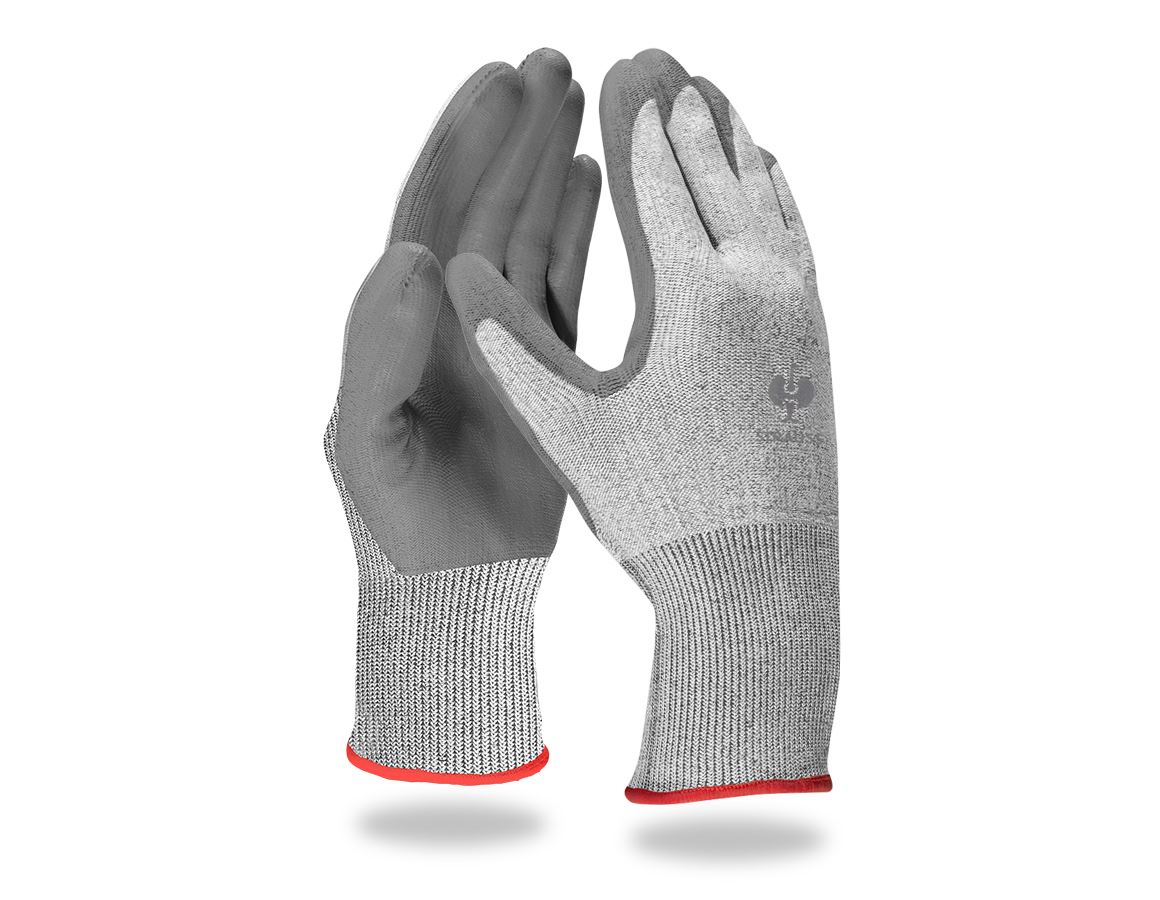 Coated: PU cut protection gloves, level C