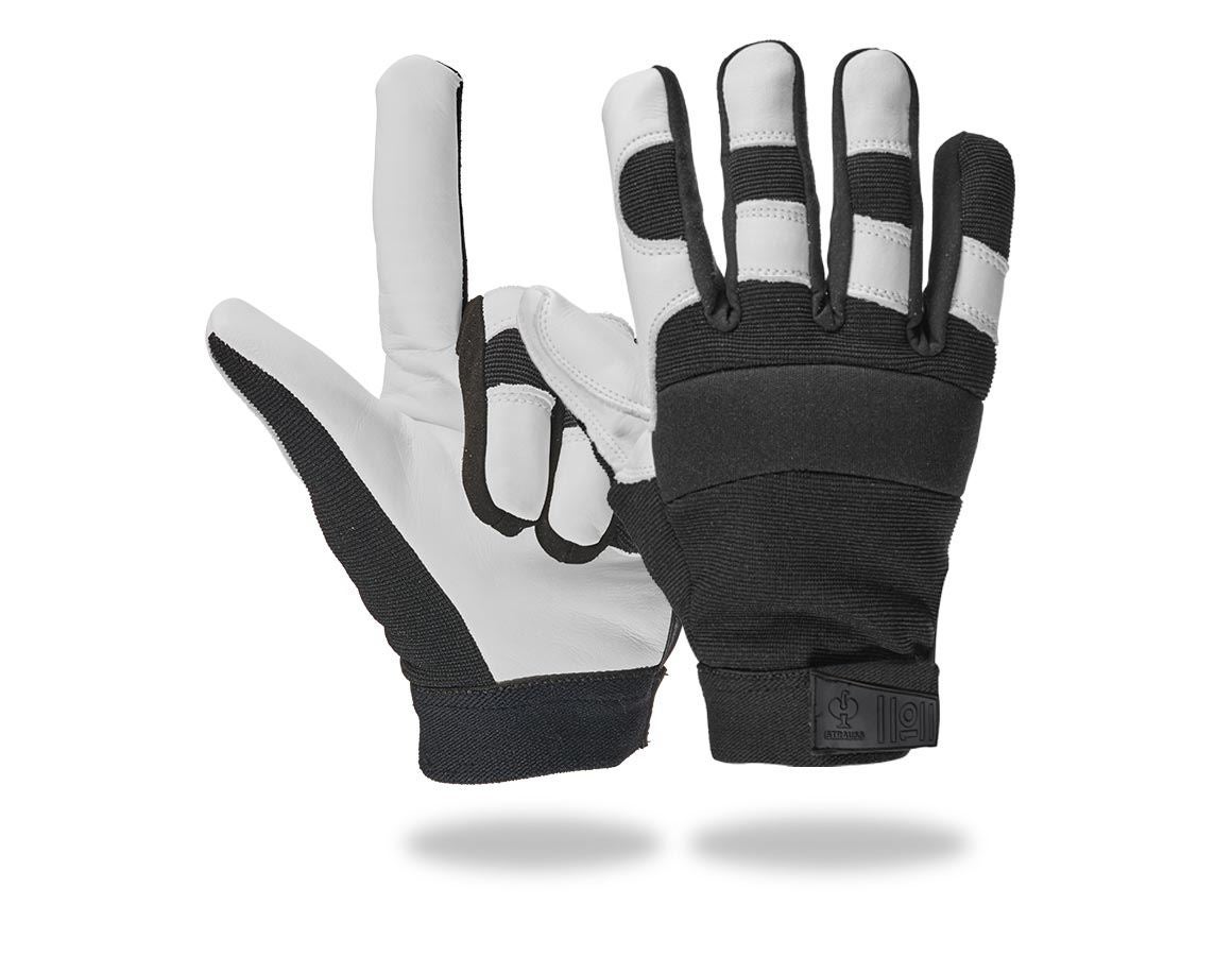Leather: Full leather assembly gloves Ice