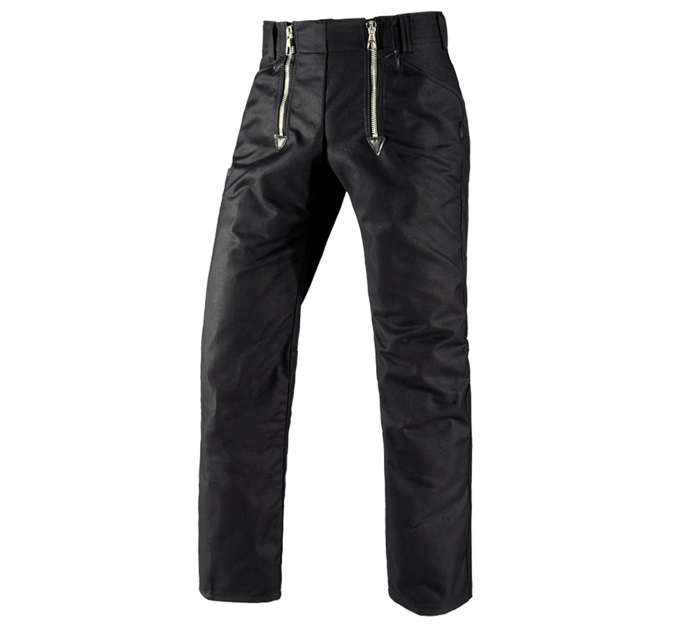 Work Trousers: e.s. Craftman's Trousers Moleskin Torsten + black