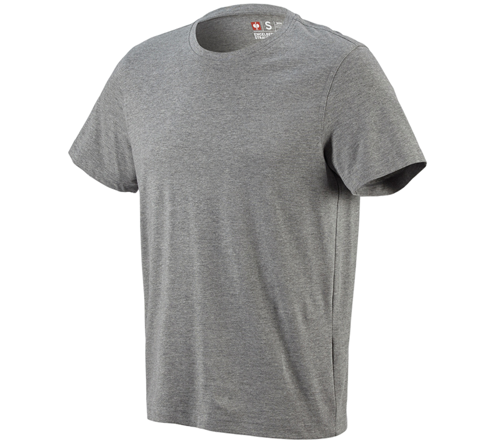 Gardening / Forestry / Farming: e.s. T-shirt cotton + grey melange