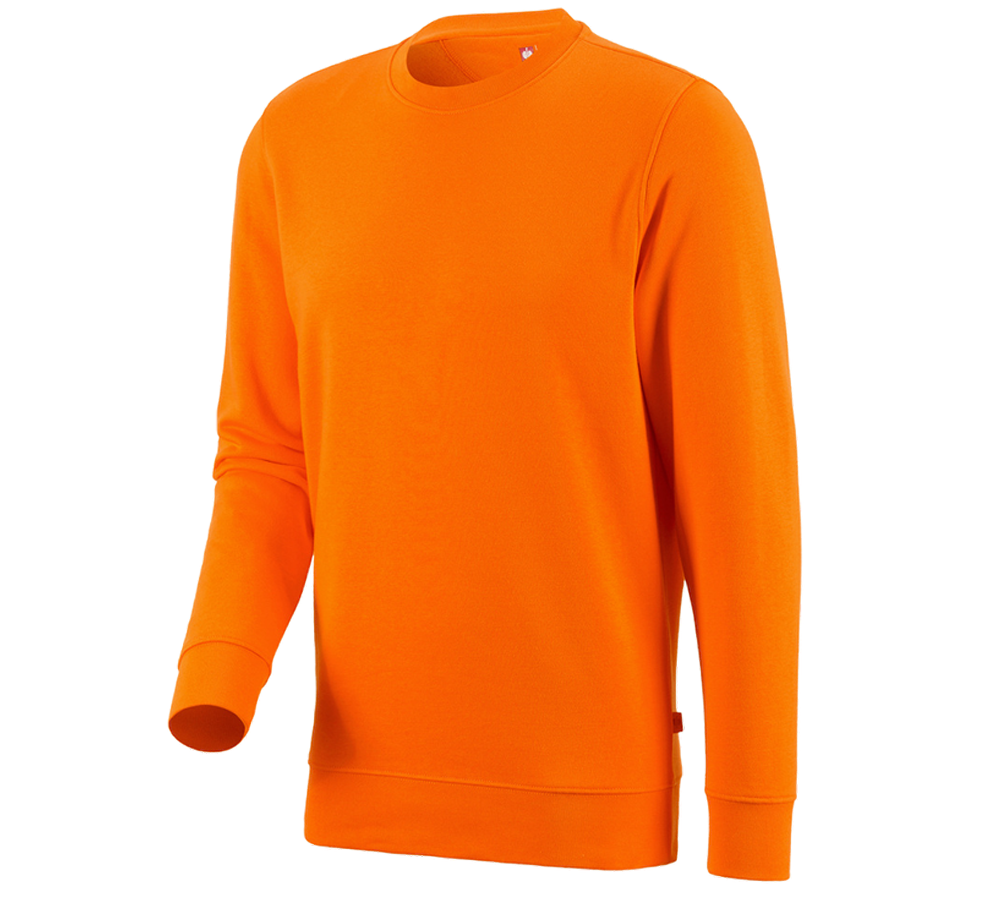Plumbers / Installers: e.s. Sweatshirt poly cotton + orange