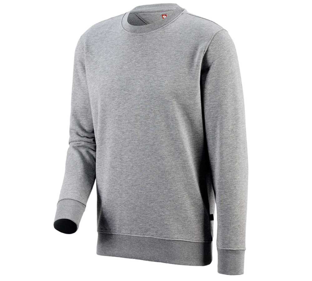 Topics: e.s. Sweatshirt poly cotton + grey melange