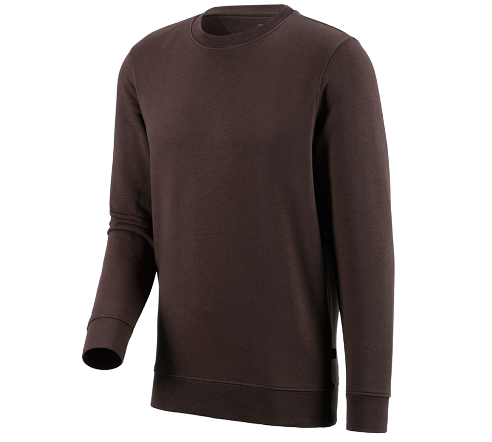 Topics: e.s. Sweatshirt poly cotton + brown