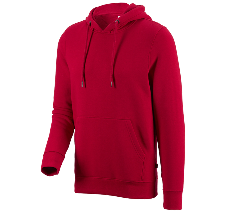 Joiners / Carpenters: e.s. Hoody sweatshirt poly cotton + fiery red