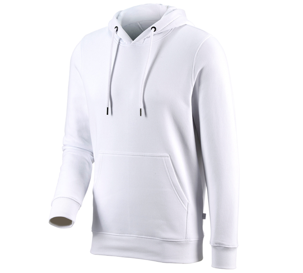 Joiners / Carpenters: e.s. Hoody sweatshirt poly cotton + white