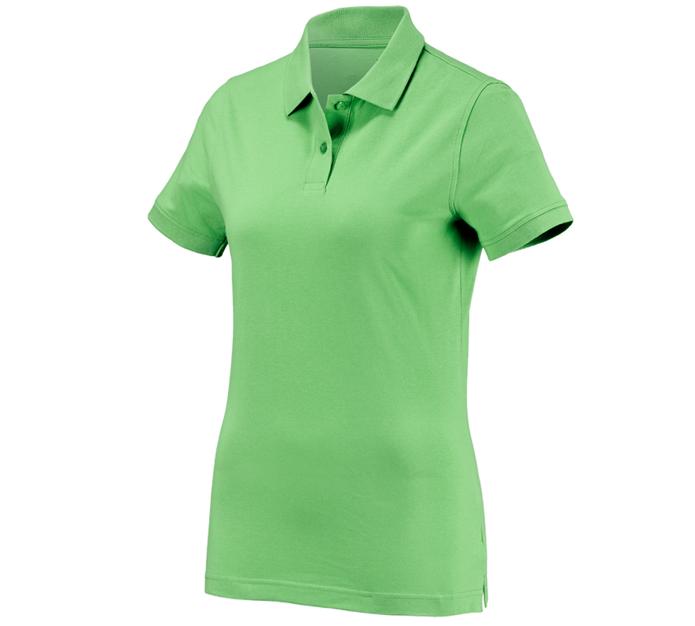 Topics: e.s. Polo shirt cotton, ladies' + apple green