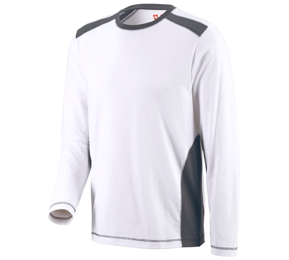 Plumbers / Installers: Long sleeve cotton e.s.active + white/anthracite