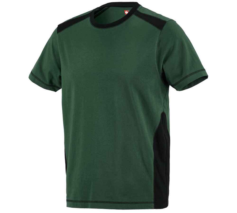 Plumbers / Installers: T-shirt cotton e.s.active + green/black