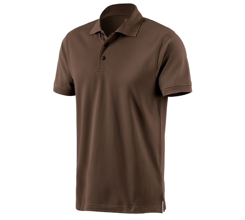 Shirts, Pullover & more: e.s. Polo shirt cotton + hazelnut