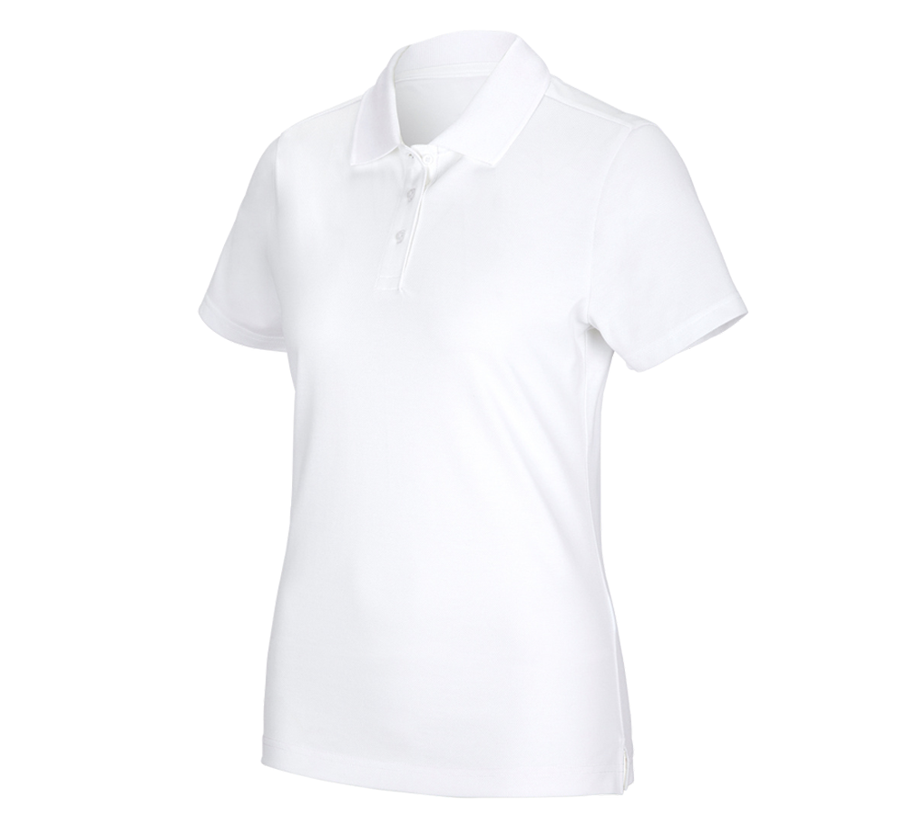 Topics: e.s. Functional polo shirt poly cotton, ladies' + white