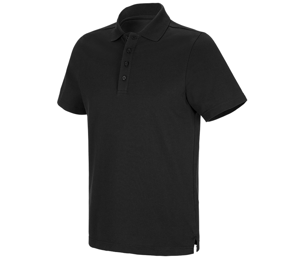 Topics: e.s. Functional polo shirt poly cotton + black