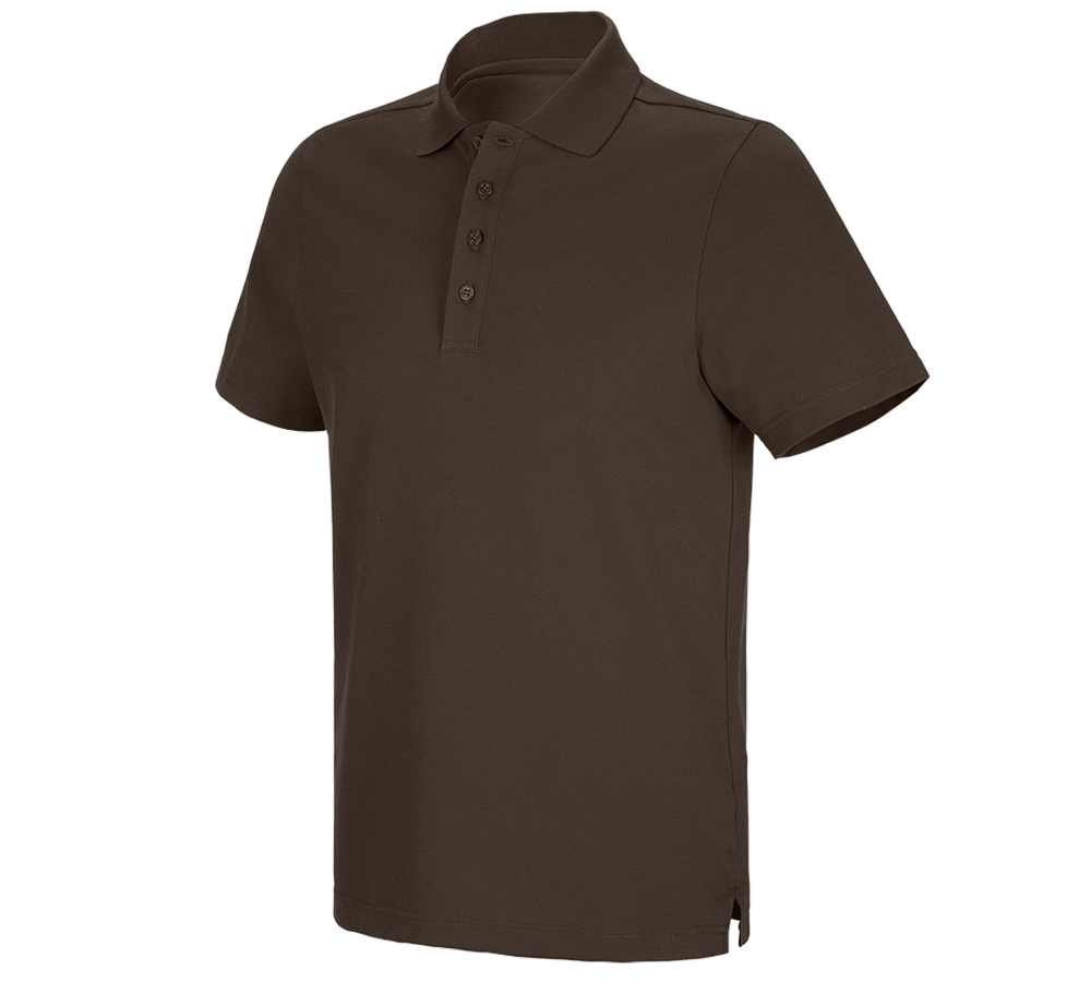 Plumbers / Installers: e.s. Functional polo shirt poly cotton + chestnut