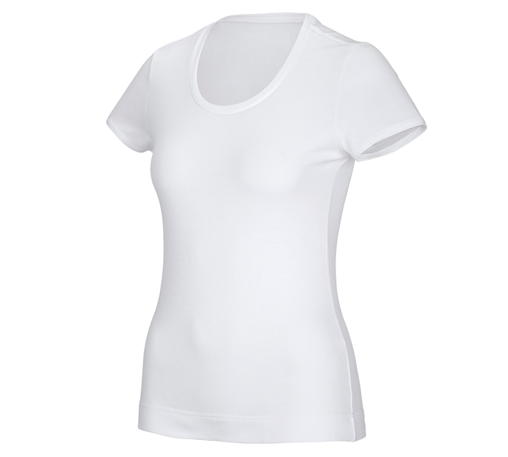 Shirts, Pullover & more: e.s. Functional T-shirt poly cotton, ladies' + white