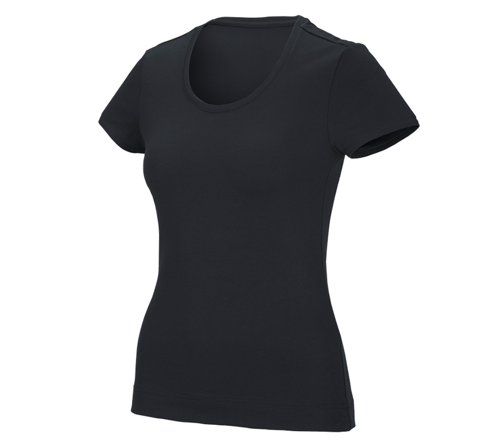 Shirts, Pullover & more: e.s. Functional T-shirt poly cotton, ladies' + black