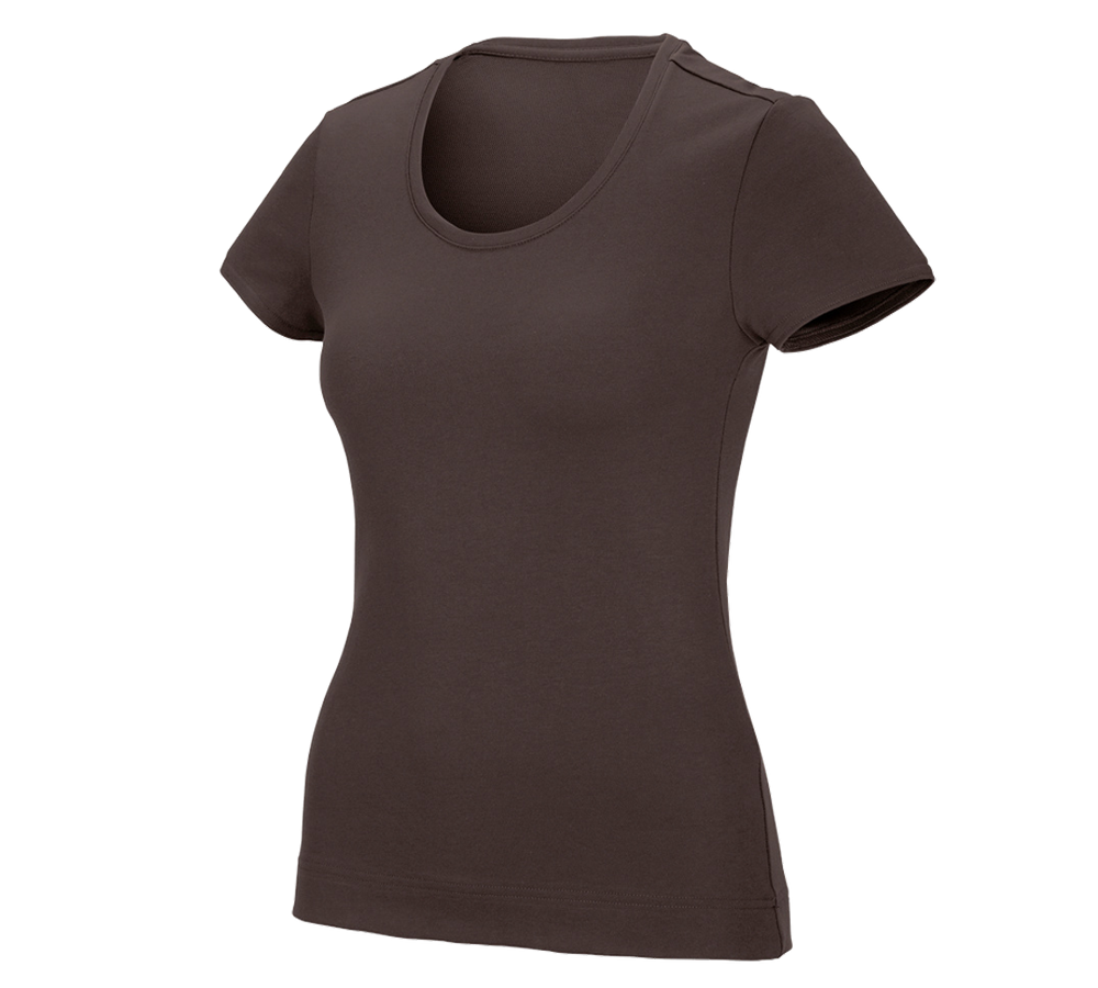 Joiners / Carpenters: e.s. Functional T-shirt poly cotton, ladies' + chestnut