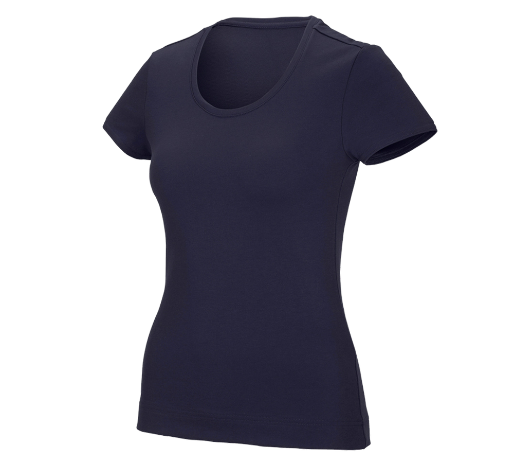 Shirts, Pullover & more: e.s. Functional T-shirt poly cotton, ladies' + navy
