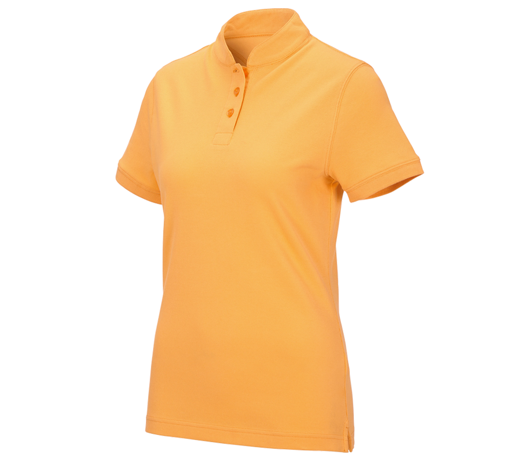 Topics: e.s. Polo shirt cotton Mandarin, ladies' + lightorange