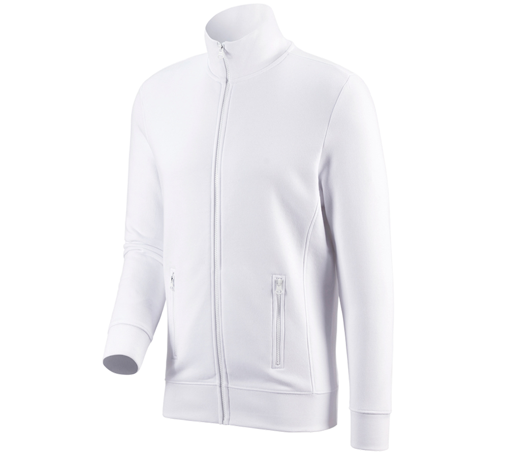 Plumbers / Installers: e.s. Sweat jacket poly cotton + white
