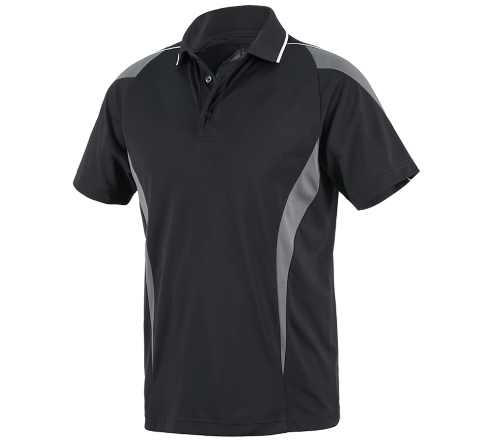 Shirts, Pullover & more: e.s. Functional polo-shirt poly Silverfresh + graphite/cement