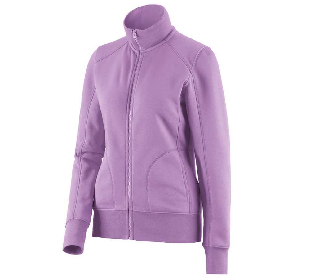 Shirts, Pullover & more: e.s. Sweat jacket poly cotton, ladies' + lavender