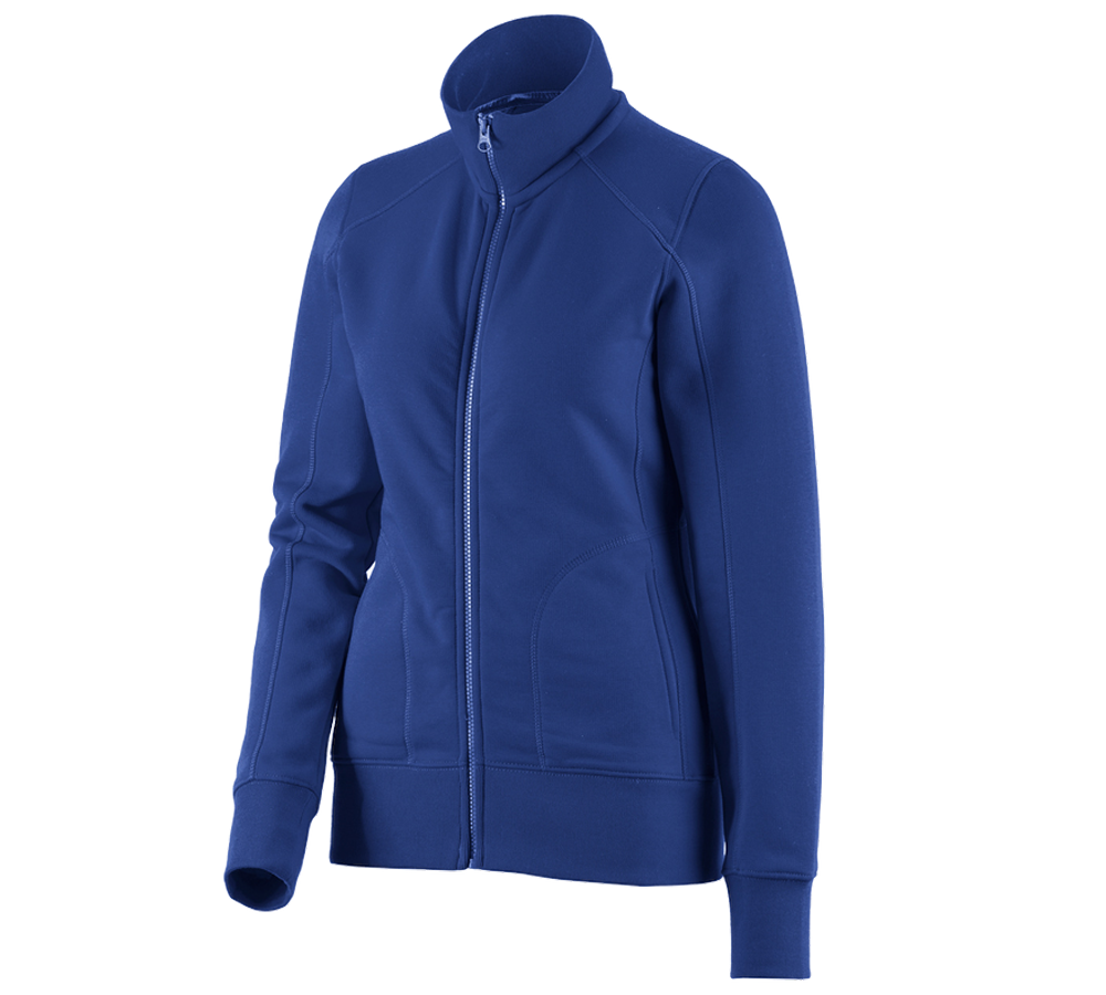 Topics: e.s. Sweat jacket poly cotton, ladies' + royal